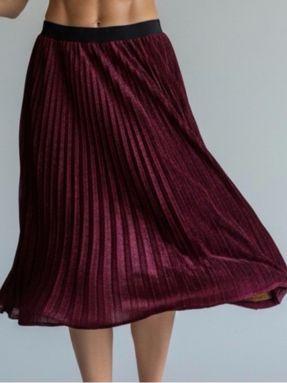 New Sparkly red Anthropologie J.o.a skirt medium